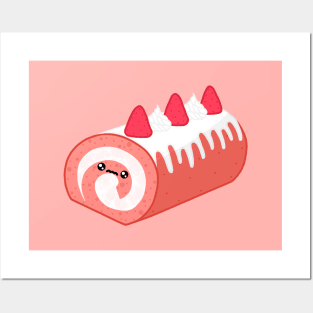 Strawberry Cake Roll Posters and Art